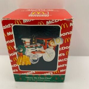 1993 Enesco Treasury Ornament McDonald's Merry Mc-Choo-Choo Christmas